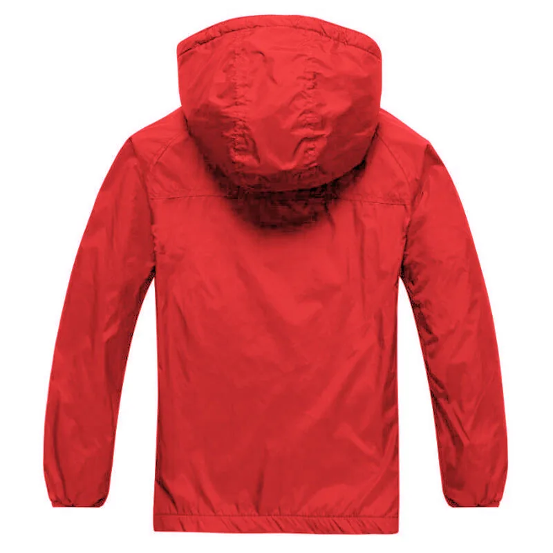 Boys Polar Fleece Jacket Sport Kids Coat Double-deck Hoodie Waterproof Windbreakers Kids Jackets 3-12Y Spring Autumn Winter