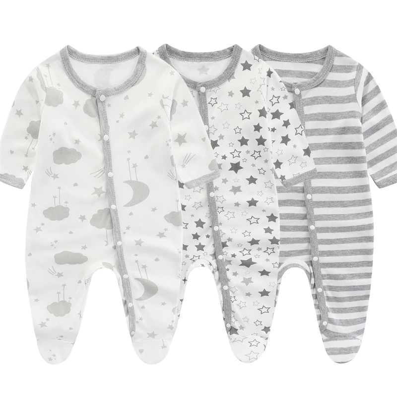 Spring Long Sleeve Baby Onesies 2024 Baby Clothes Summer Leg-Wrapping Onesies Soft Boys Romper Cartoon Newborn Bodysuit 0-9Month