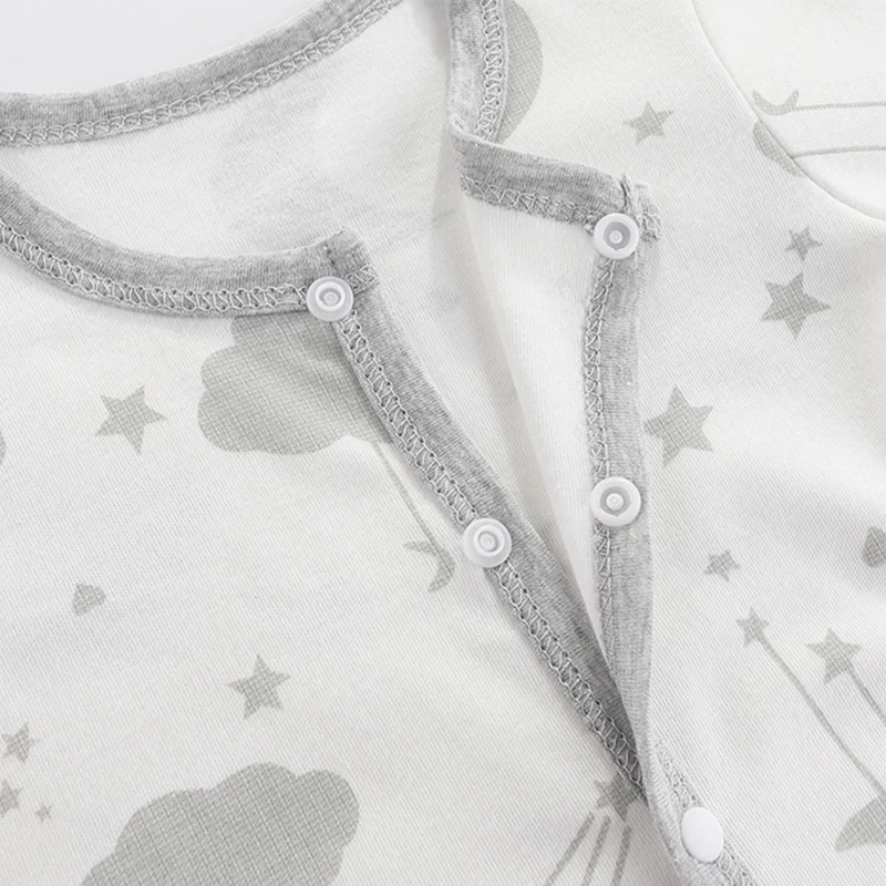 Spring Long Sleeve Baby Onesies 2024 Baby Clothes Summer Leg-Wrapping Onesies Soft Boys Romper Cartoon Newborn Bodysuit 0-9Month