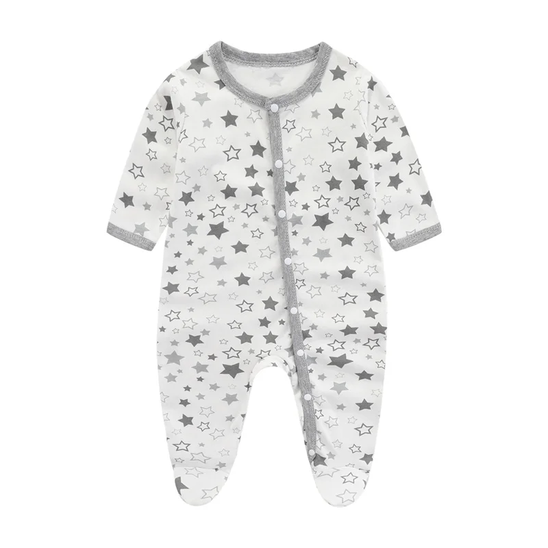 Spring Long Sleeve Baby Onesies 2024 Baby Clothes Summer Leg-Wrapping Onesies Soft Boys Romper Cartoon Newborn Bodysuit 0-9Month