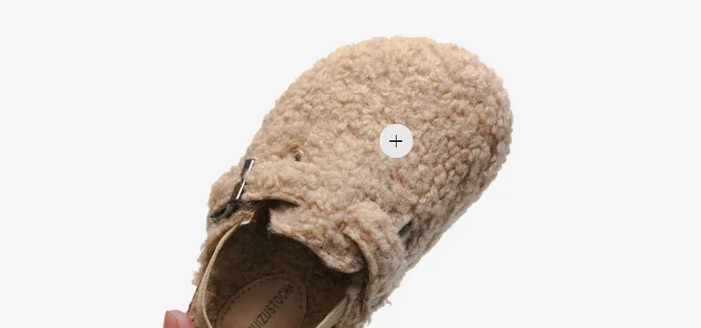 Kids Cork Warmly Slippers Babies Plush Casual Footwear Non-slip Girls Boys Mid-sole Shoes Comfortable Children Cotton Footwear