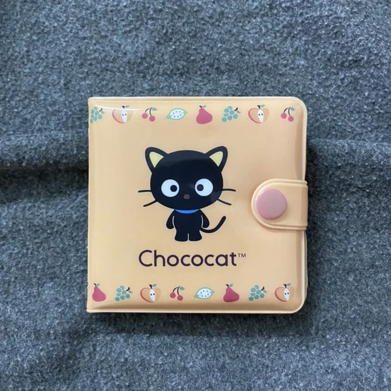 Chococat Mini Wallets for Women Girls Cute PVC Coin Purse Cartoon Black Cat Credit Card Holder ID Card Wallet Kawaii Money Bag