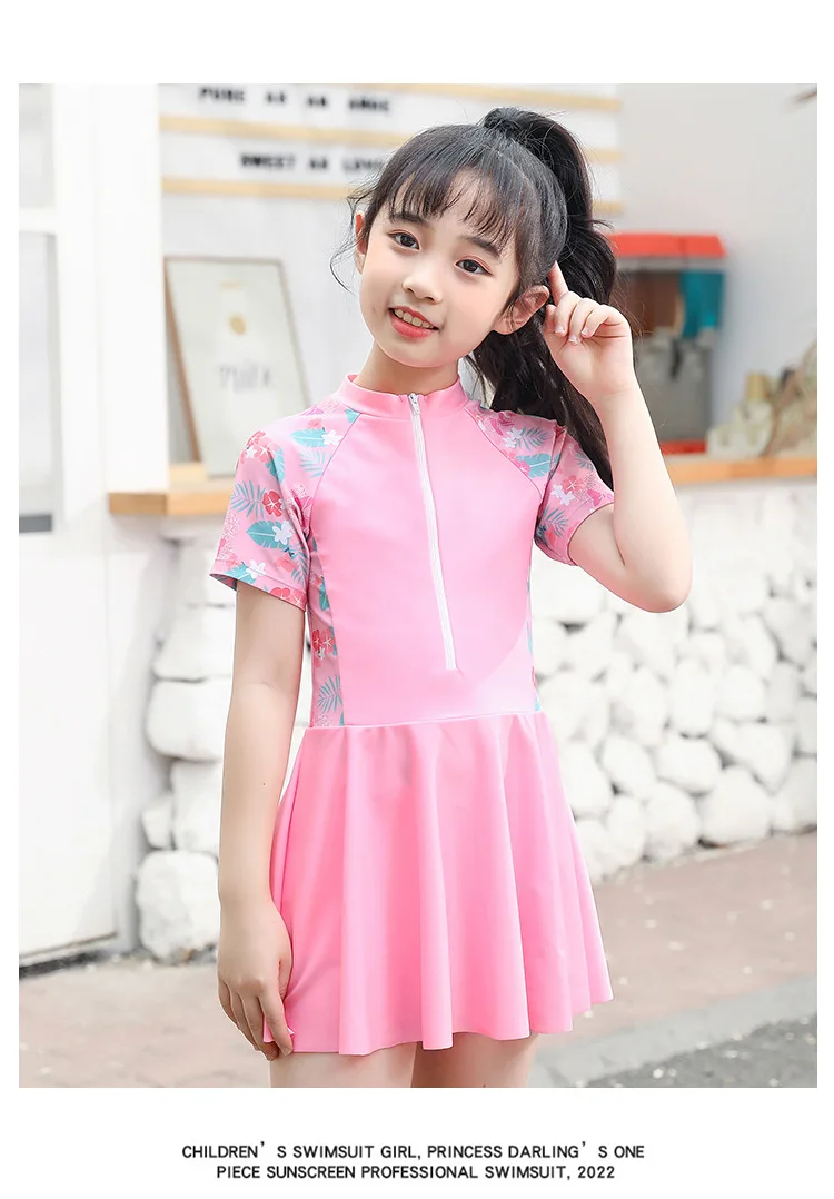 Children's Swimming Costume Girls Split Summer Girls Swimming Costume Cute Princess Small Middle And Large Children Swimwear