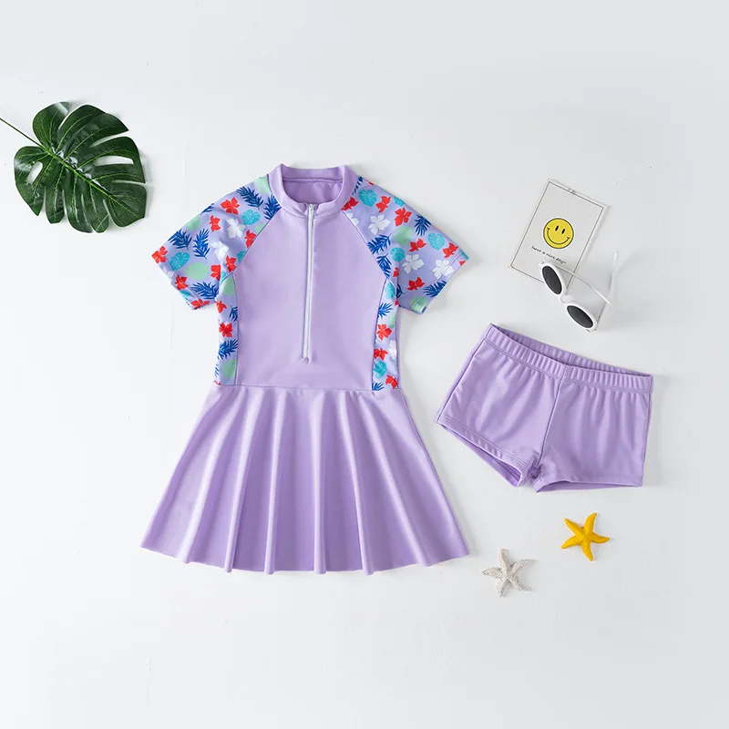 Children's Swimming Costume Girls Split Summer Girls Swimming Costume Cute Princess Small Middle And Large Children Swimwear