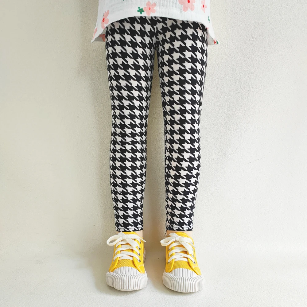 Children's Clothing Children's Bottom Pants Spring and Autumn Girl Printed Cartoon Slim Fit Pants Summer Pants