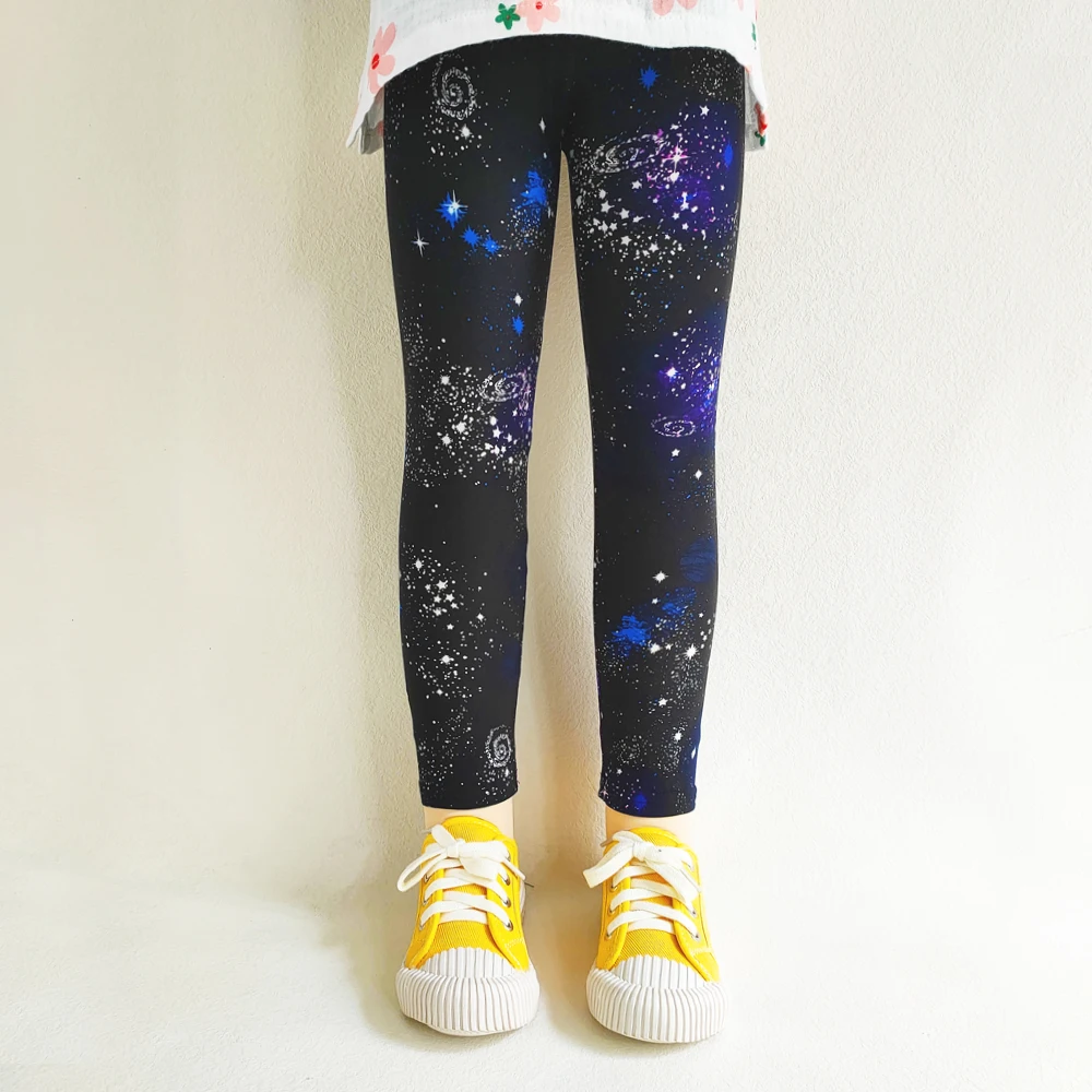 Children's Clothing Children's Bottom Pants Spring and Autumn Girl Printed Cartoon Slim Fit Pants Summer Pants