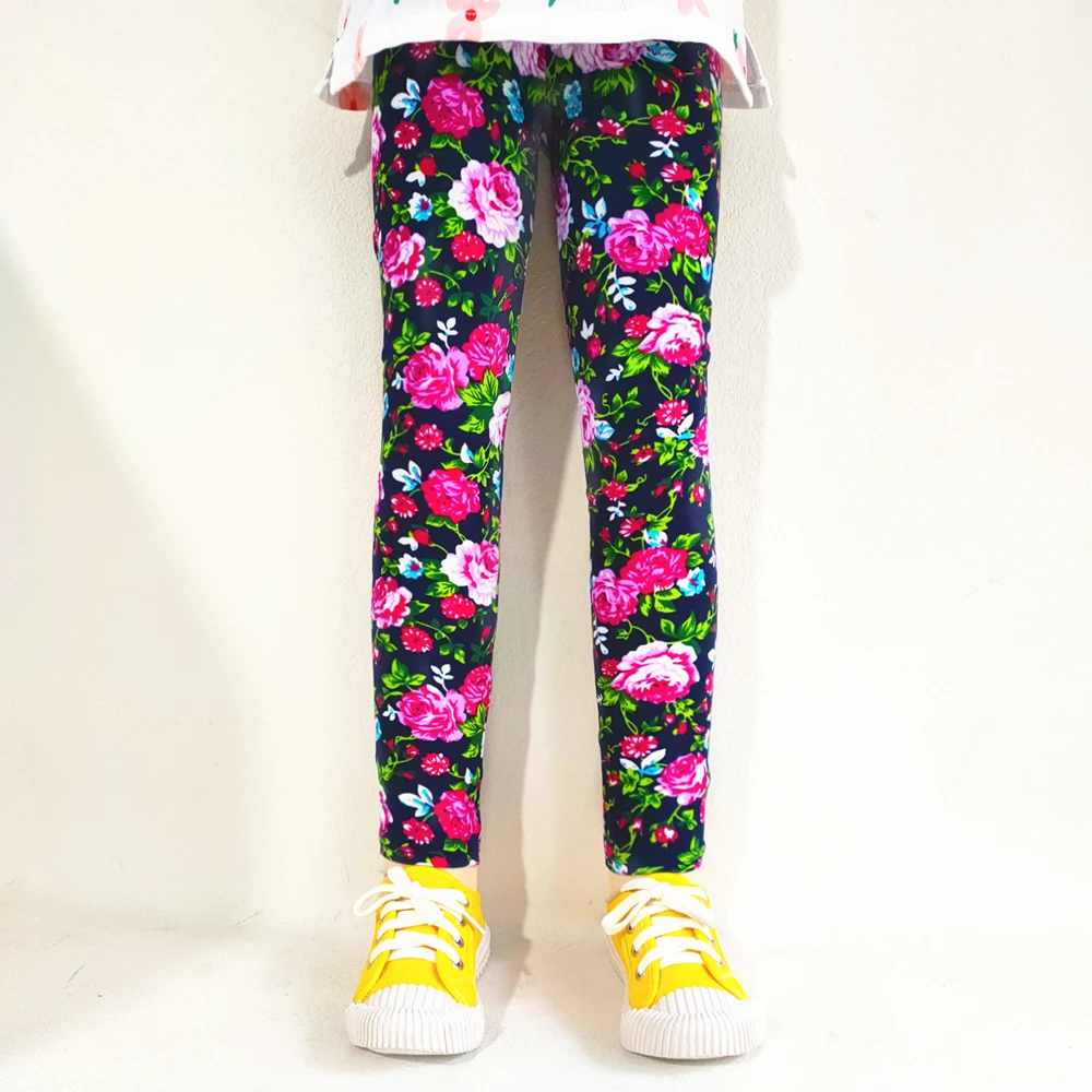 Children's Clothing Children's Bottom Pants Spring and Autumn Girl Printed Cartoon Slim Fit Pants Summer Pants