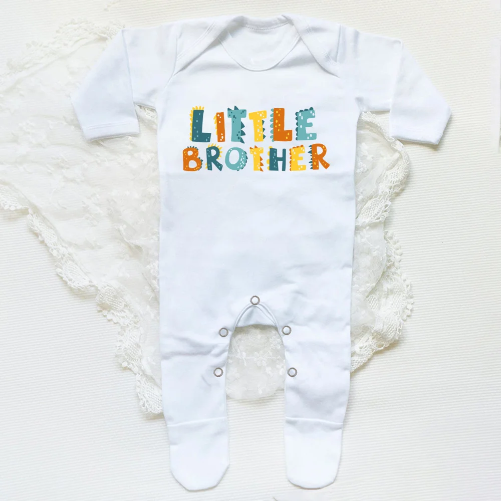 Big Brother/Little Brother Matching Sibling Kids T-shirt and Baby Grow Baby Shower Gifts Baby Coming Home Outfits Sibling Cloth