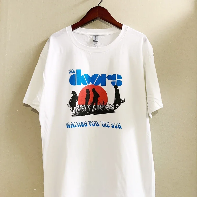 323Doors Sun Print Graphic Tee Short Sleeve Women Kawaii Top Casual Y2k Vintage Aesthetic Streetwear Female Clothes