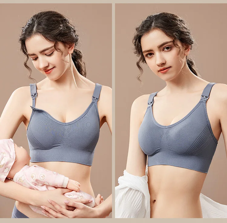 1pcs Maternity Nursing Bras Pregnant Women Skinny Breastfeeding Clothing Underwear Female Breathable Push Up Bra