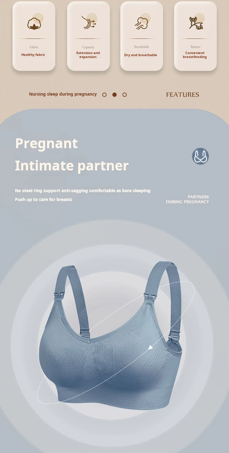 1pcs Maternity Nursing Bras Pregnant Women Skinny Breastfeeding Clothing Underwear Female Breathable Push Up Bra