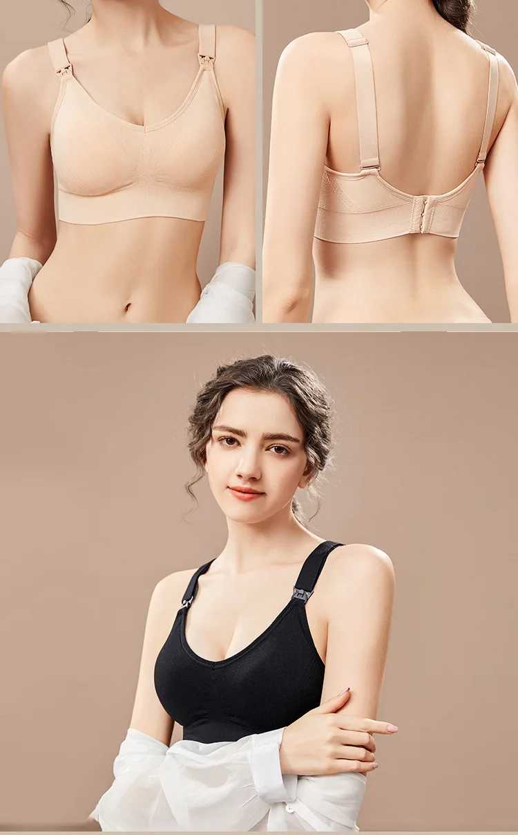 1pcs Maternity Nursing Bras Pregnant Women Skinny Breastfeeding Clothing Underwear Female Breathable Push Up Bra