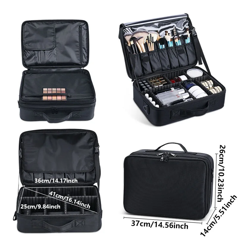 New Oxford Makeup Bag For Women Professional Large Capacity Travel Cosmetic Case Waterproof Manicure Makeup Toolbox