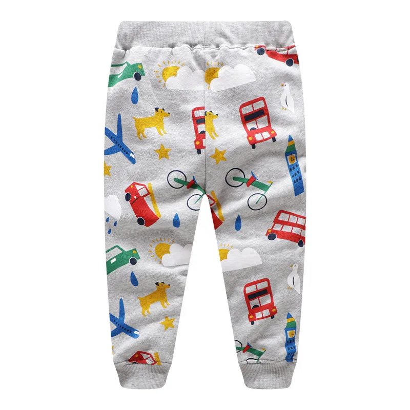 Jumping Meters Children Sweatpants Applique Cars Boys Trousers Pants Autumn Spring Baby Long Pants Fashion Boys Sport Clothing