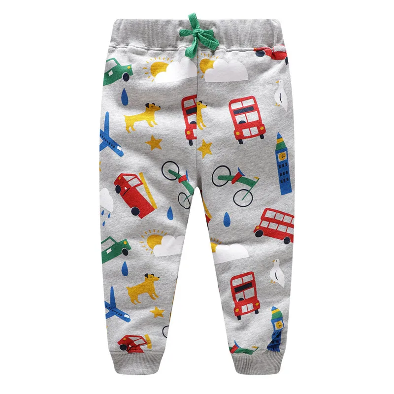 Jumping Meters Children Sweatpants Applique Cars Boys Trousers Pants Autumn Spring Baby Long Pants Fashion Boys Sport Clothing