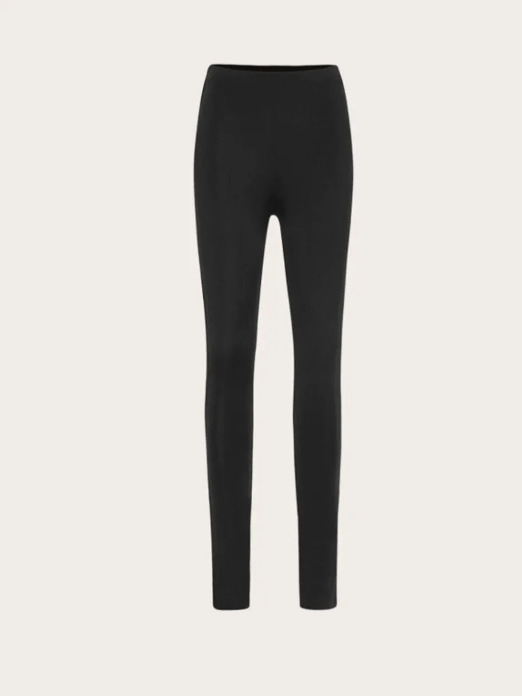 Woman Fashion Trousers Streetwear Women's Elegant Slim Slit Micro Flared Pants New Temperament Commuting Female Clothing