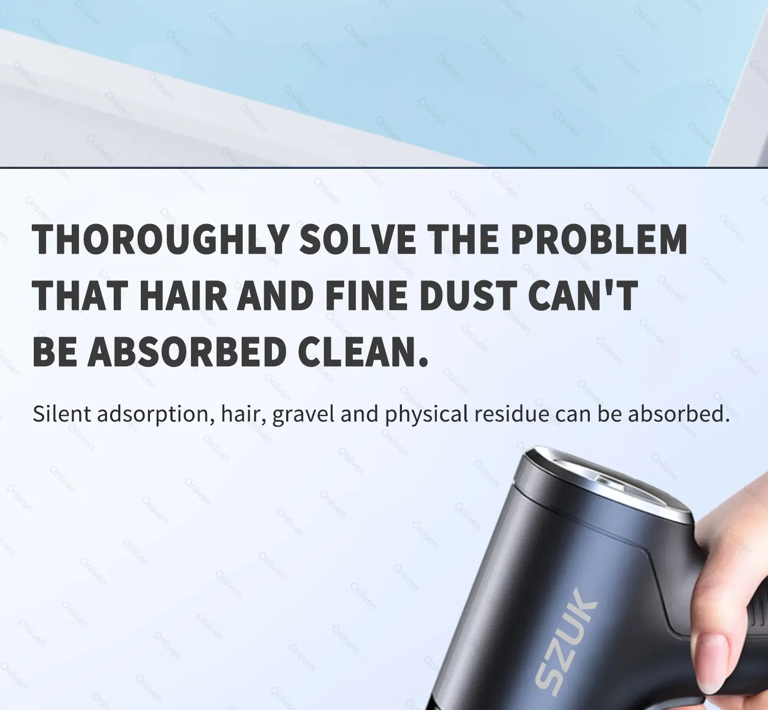 SZUK 98000PA Car Vacuum Cleaner Wireless Mini Powerful Cleaning Machine Handheld for Car Portable Blow Computer Home Appliance