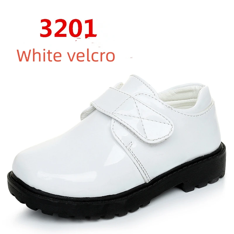 Little Boys Casual Leather Shoes Children's Fashion Velcro Shoes Boys Performance Shoes Children Western Style Dress Footwear