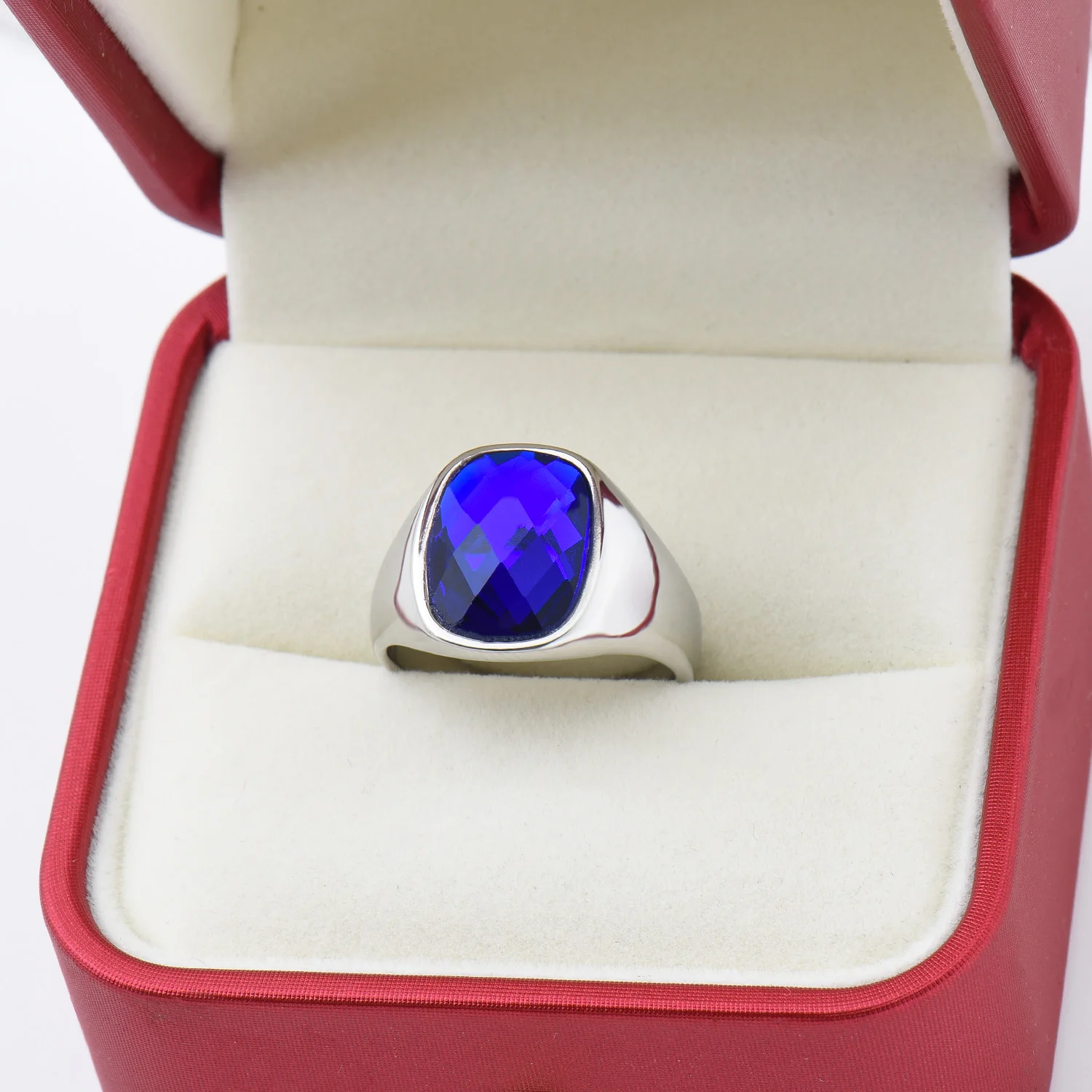 R3327 1pc Man/Women Gemstone Style Wedding Titanium steel ring,Fashion Men's 316LStainless steel lightweight and compact Rings