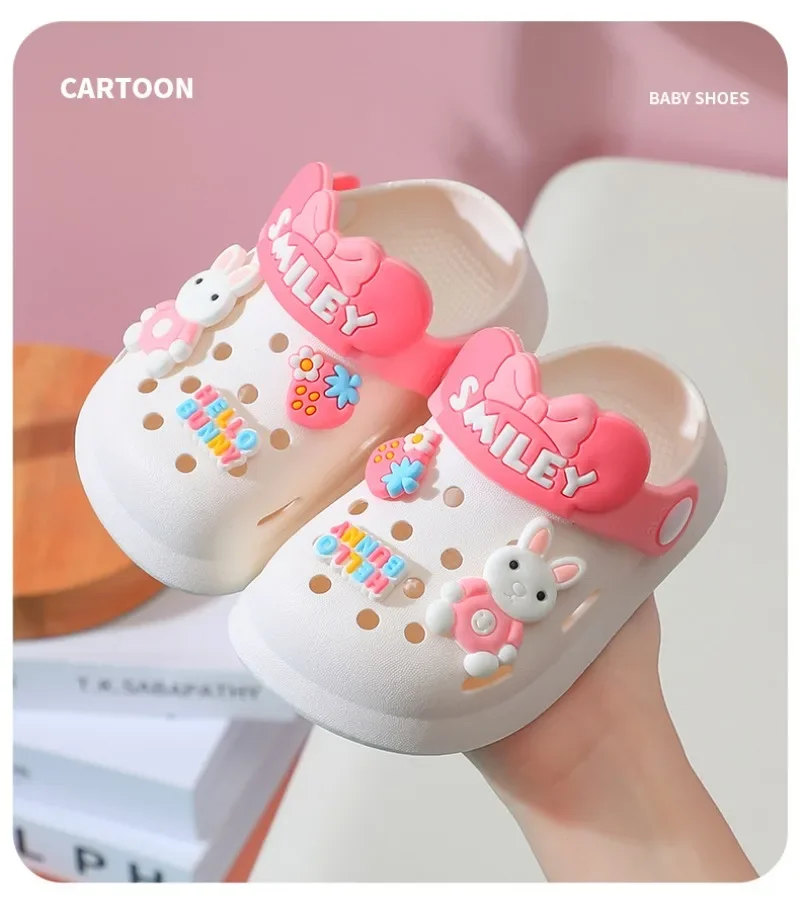 Slippers Baby Shoe Sandals Mules Breathable Boys Girls Sandals with Soft Sole for Indoor Outdoor Activities and Anti-Slip Design