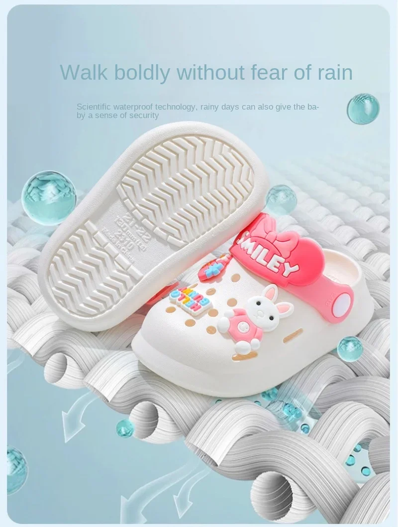 Slippers Baby Shoe Sandals Mules Breathable Boys Girls Sandals with Soft Sole for Indoor Outdoor Activities and Anti-Slip Design