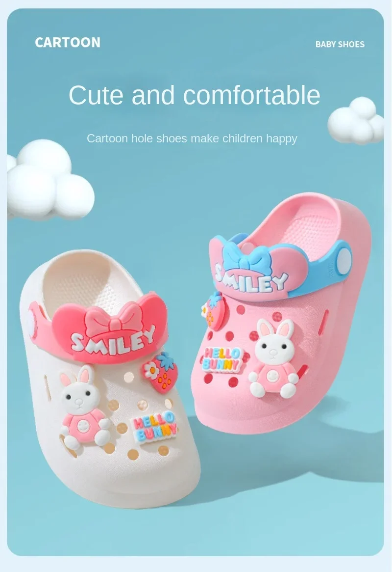 Slippers Baby Shoe Sandals Mules Breathable Boys Girls Sandals with Soft Sole for Indoor Outdoor Activities and Anti-Slip Design