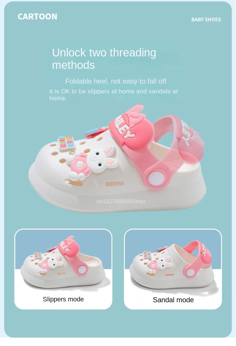 Slippers Baby Shoe Sandals Mules Breathable Boys Girls Sandals with Soft Sole for Indoor Outdoor Activities and Anti-Slip Design