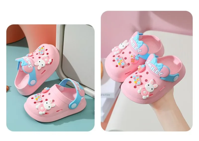 Slippers Baby Shoe Sandals Mules Breathable Boys Girls Sandals with Soft Sole for Indoor Outdoor Activities and Anti-Slip Design