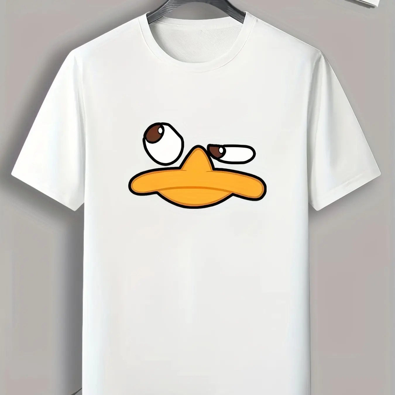 Men's Fun Animal Cartoon Print Short Sleeve T-shirt - Casual Fashion Graphic Tee for Summer