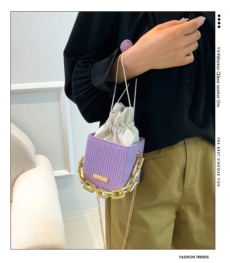 New Fashion Chain Handbag Single Shoulder Crossbody Small Square Bag Women's Bag