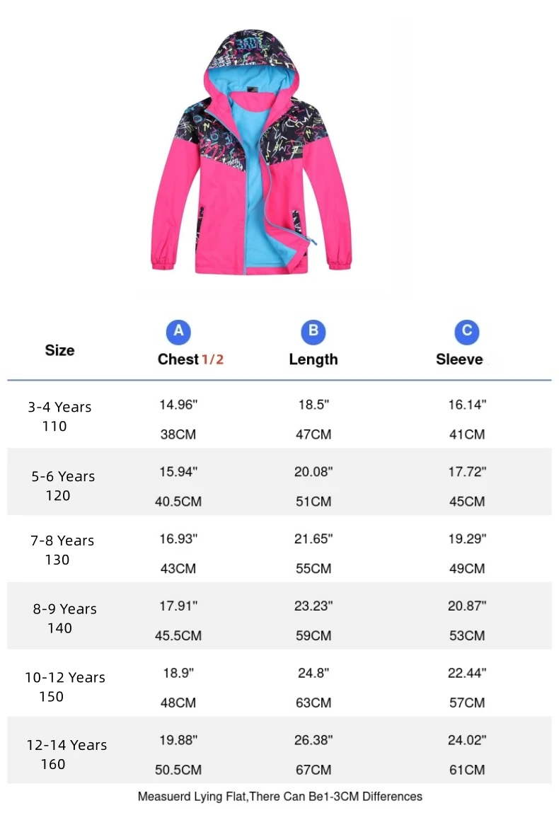 Dubbped Spring Autumn Jacket Boys Girls Waterproof Windbreaker Raincoat Graffiti Design Coat Polar Fleece Windproof Clothes