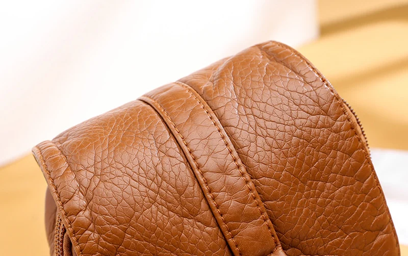 Soft Leather Crossbody Bags for Women High Quality Solid Color Tassel Shoulder Bag Retro Cell Phone Purse Handbags