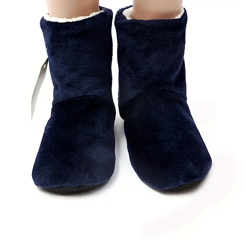 Indoor Floor Socks Plush Cloth Long Tube Socks Knee Pads Warm High Tube Shoes For Women And Man Slippers Winter