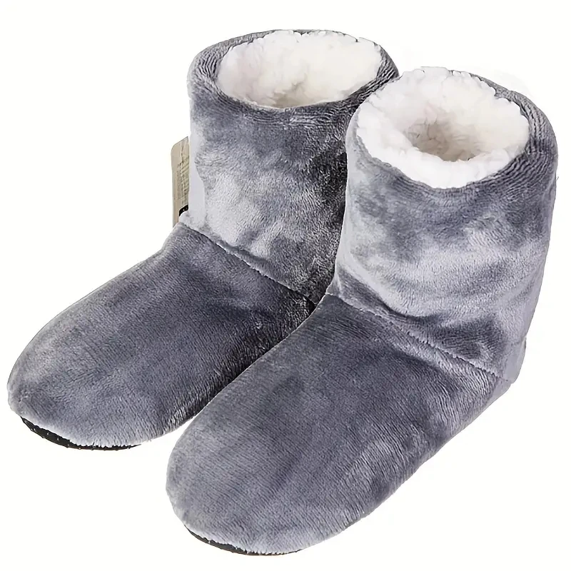 Indoor Floor Socks Plush Cloth Long Tube Socks Knee Pads Warm High Tube Shoes For Women And Man Slippers Winter