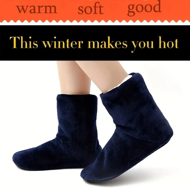 Indoor Floor Socks Plush Cloth Long Tube Socks Knee Pads Warm High Tube Shoes For Women And Man Slippers Winter