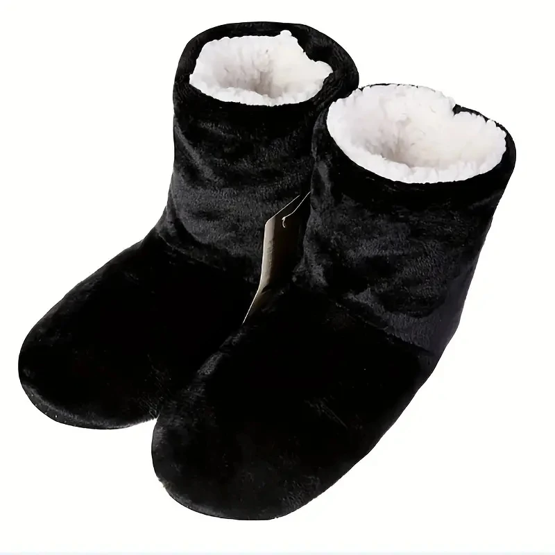 Indoor Floor Socks Plush Cloth Long Tube Socks Knee Pads Warm High Tube Shoes For Women And Man Slippers Winter
