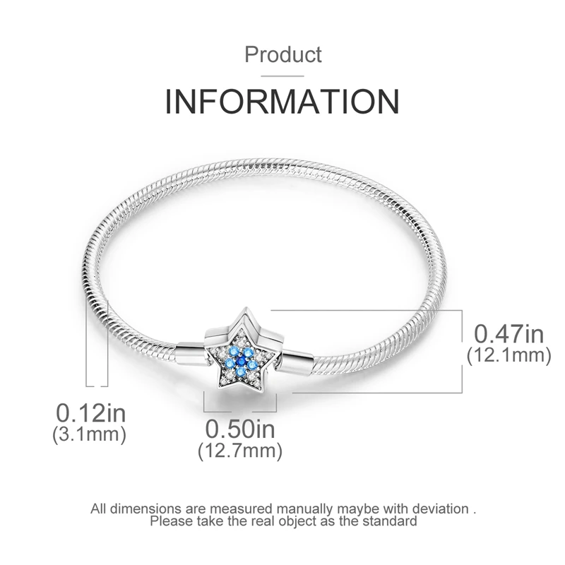 2024 Hot Selling New Original 925 Sterling Silver Snake Chain Heart Cat Claw Bracelet for Disk Beads DIY Jewelry Making