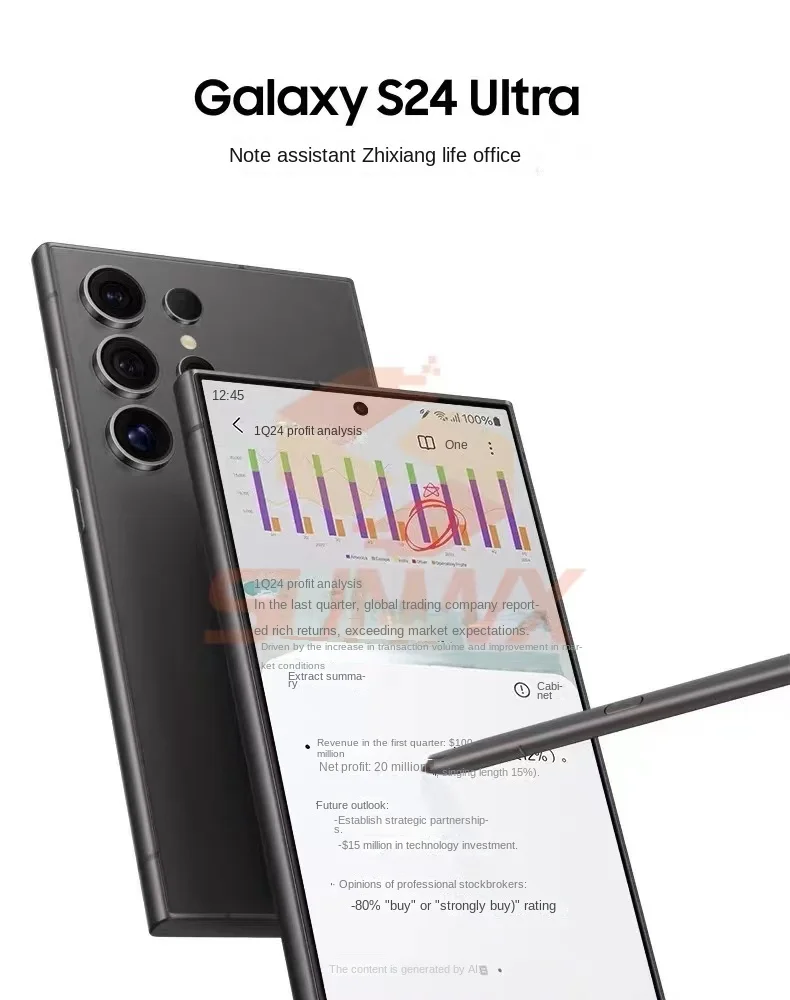 New Original Stylus For Samsung Galaxy S24 Ultra Touch Screen Stylus S Pen Pencil With Bluetooth function support air command