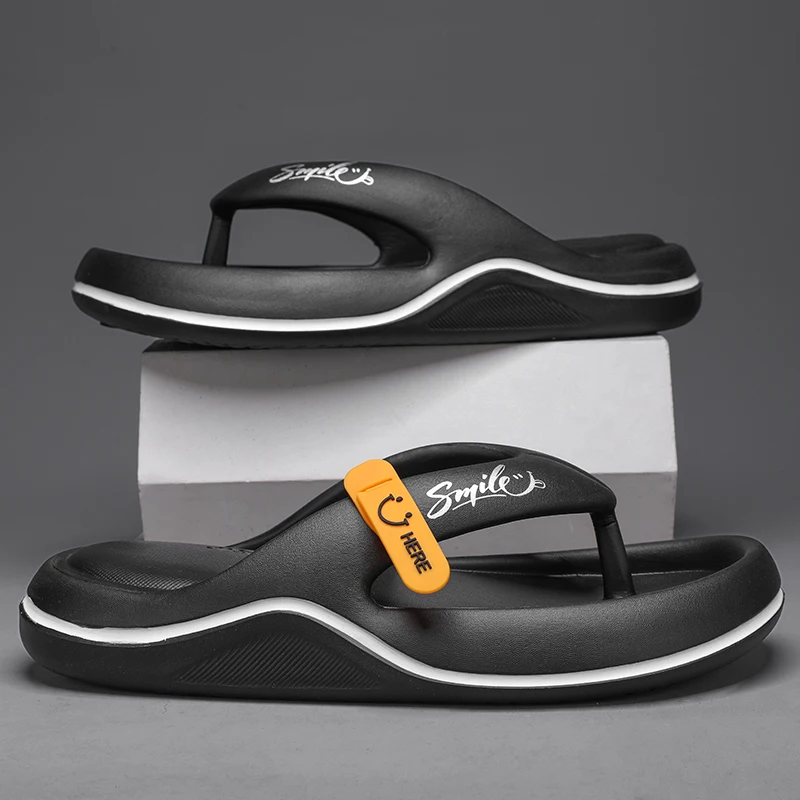 Flip Flops Mens Thong Sandals Summer 2024 New Men Shoes Thick Bottom EVA Non-slip Slide Slippers Outdoor Indoor Couples Shoes