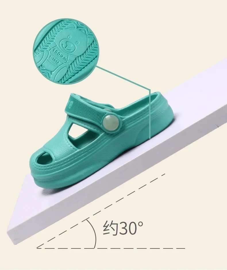 New Children Summer Hole Shoes Baby Nice Anti-slip Soft Floor Boys Girls Beach Sandals Slippers 1-6 Years Kids
