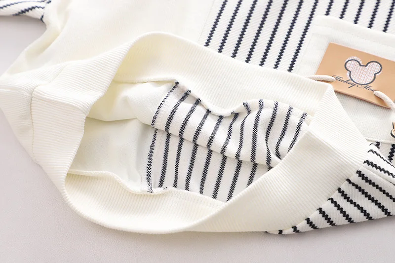 New Spring Autumn Baby Girl Clothes Children Boys Fashion Striped T-Shirt Toddler Casual Costume Infant Outfits Kids Sportswear