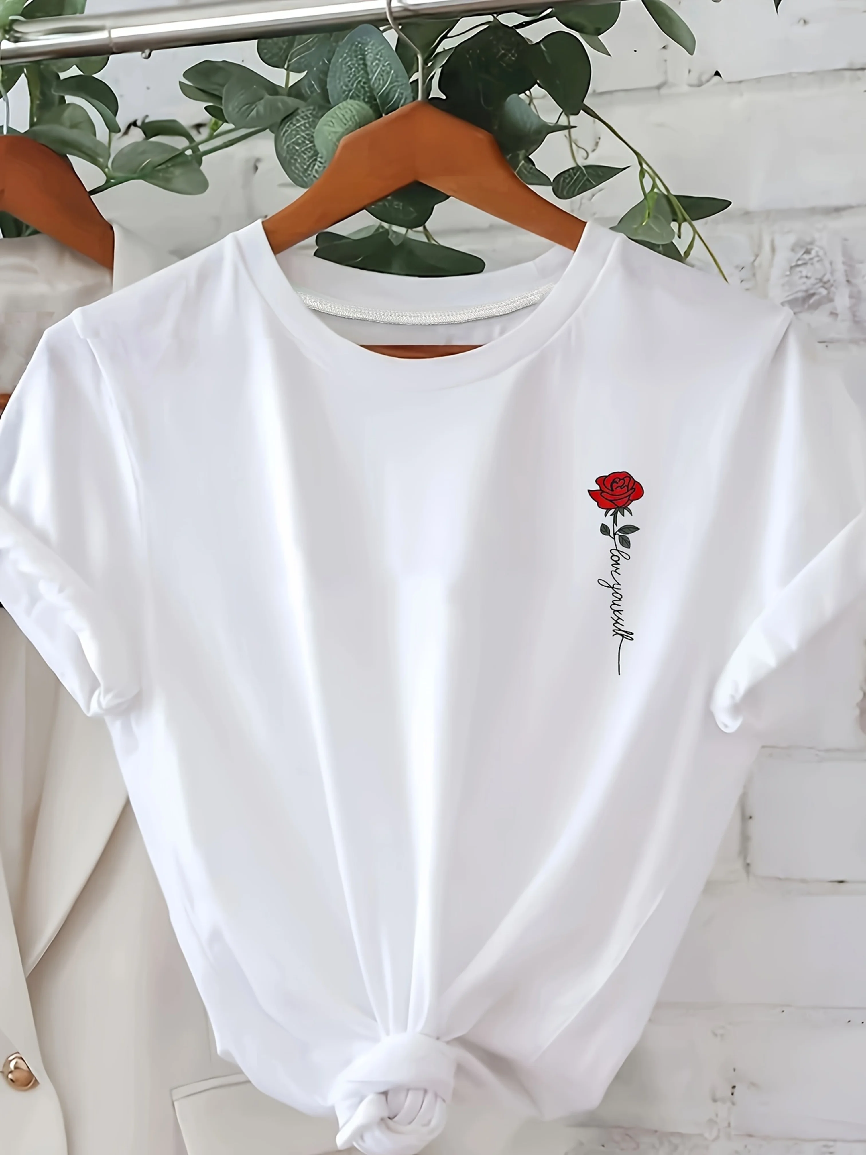 Women's Summer Print Oversized Loose Casual Round Neck Short Sleeved T-Shirt Top Fashion Streetwear Oversized O-Neck