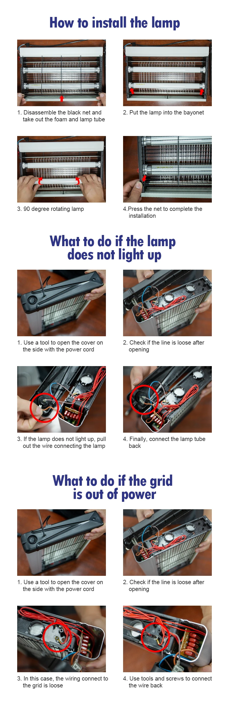 Mosquito Killer Lamp 110V/220V Electric Insect Killer Electric Pest Repellent UV & LED Lamp Powerful Bug Electric Mosquito Kill