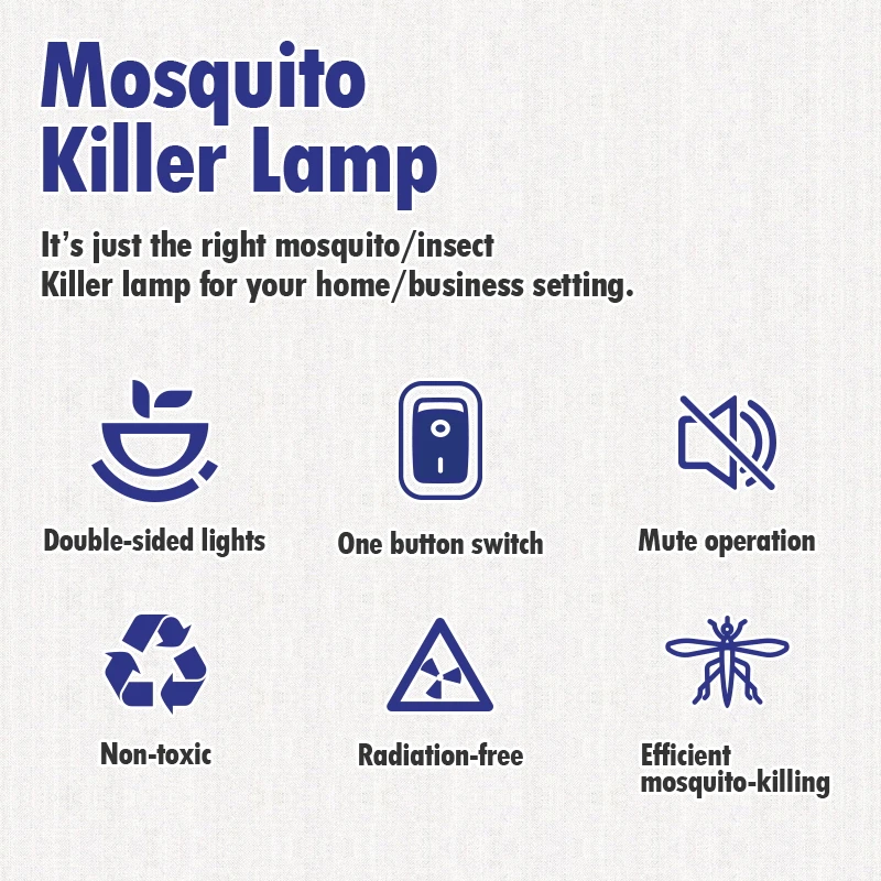 Mosquito Killer Lamp 110V/220V Electric Insect Killer Electric Pest Repellent UV & LED Lamp Powerful Bug Electric Mosquito Kill