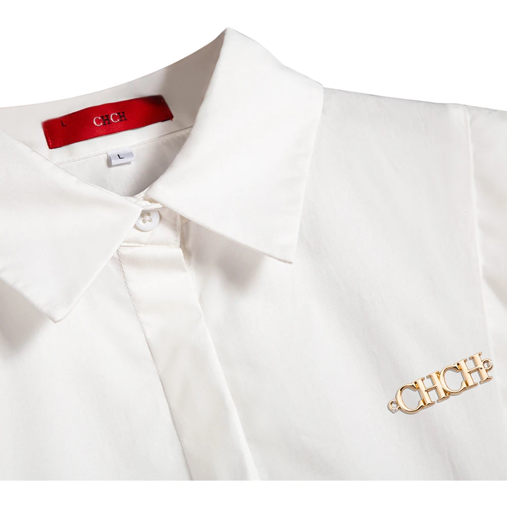 2024 Summer New Casual Turn-down Collar Ruffles Solid Women's Blouses Lady Sweet office Long Sleeve Single Breasted Shirts Top