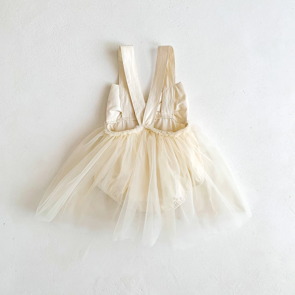 0-2 Years Old Baby Girls INS Ballet Romper Mesh Dress Big Bow Tie Jumpsuit Cute Kids Bodysuit Fashion Clothes