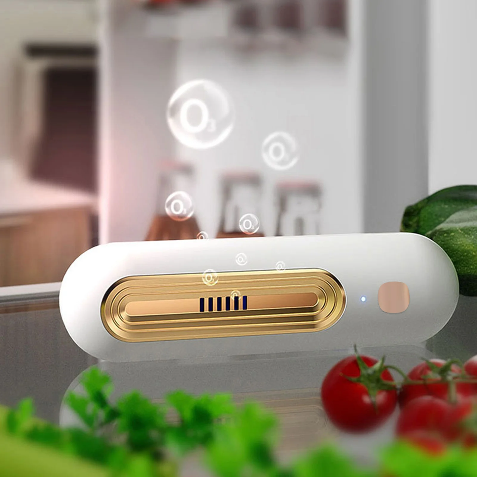New USB Air Purifier Kitchen Refrigerator Air Freshener Deodorizer Ozone Sterilization Deodorizing for Food Pet Toilet Car Use