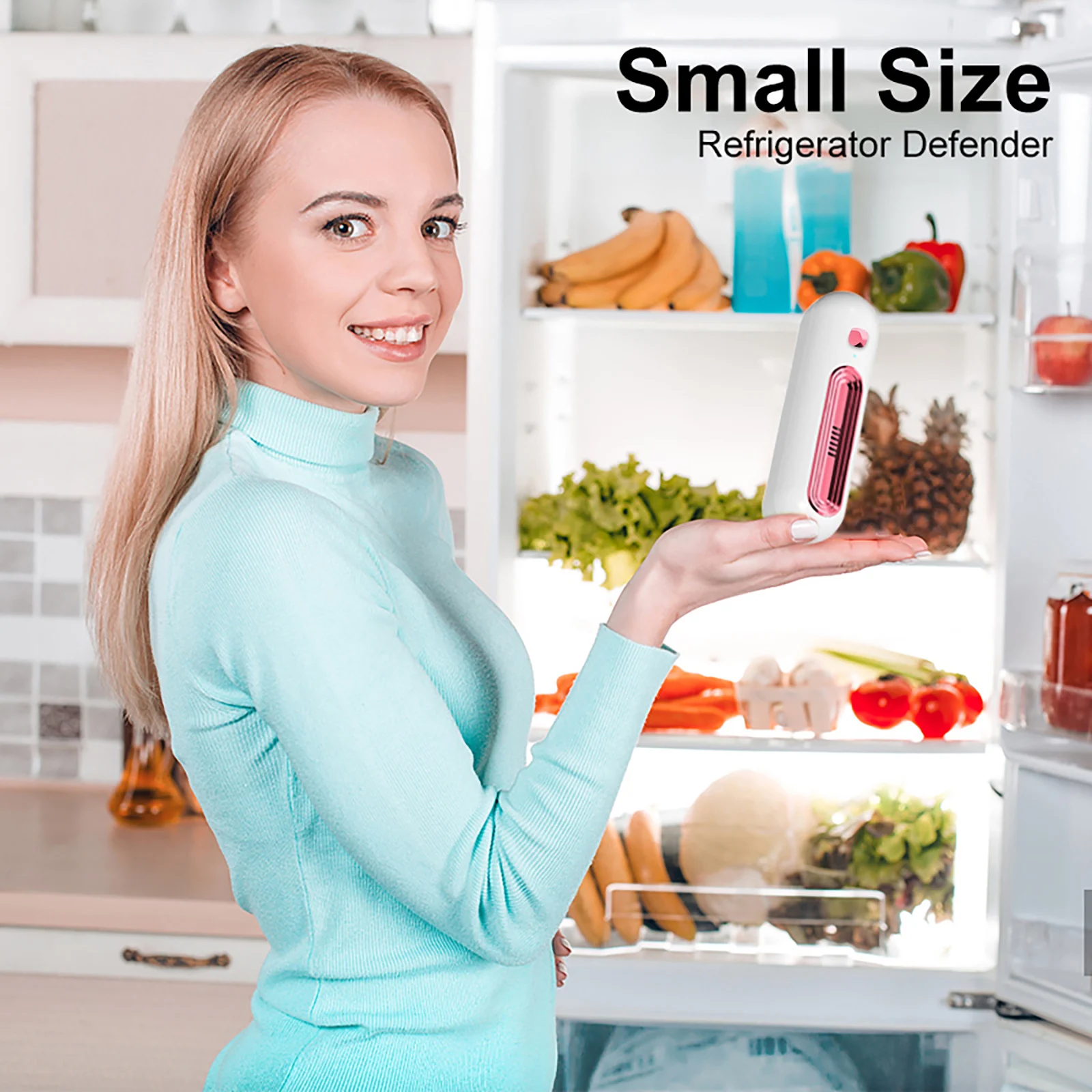 New USB Air Purifier Kitchen Refrigerator Air Freshener Deodorizer Ozone Sterilization Deodorizing for Food Pet Toilet Car Use