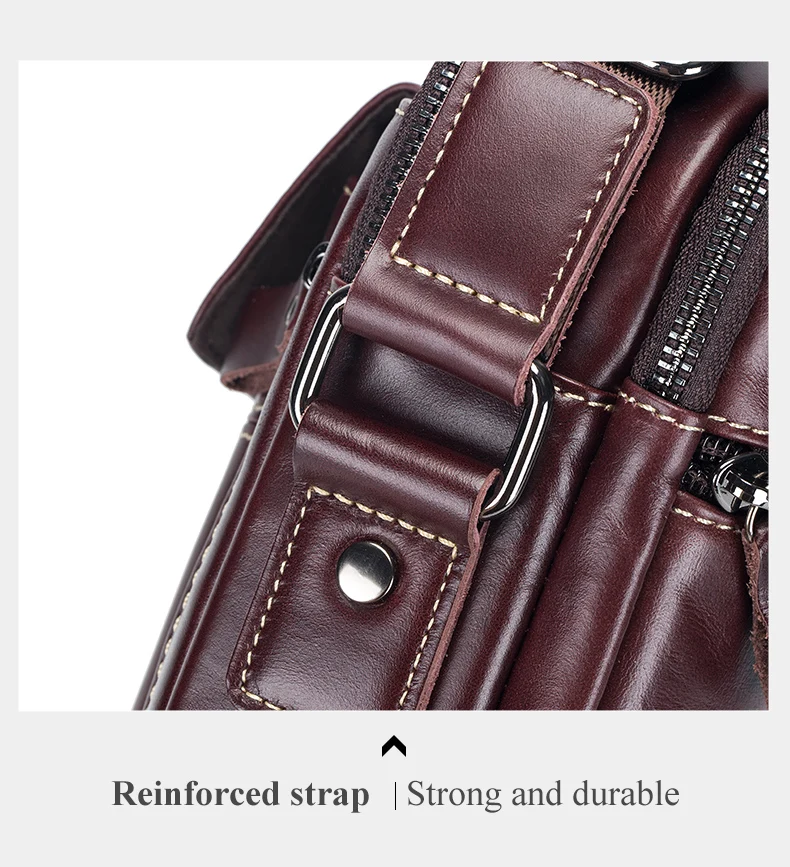 SCHLATUM 100% Genuine Leather Vintage Chest Bag For Men Shoulder Bag Casual Messenger Crossbody Bag