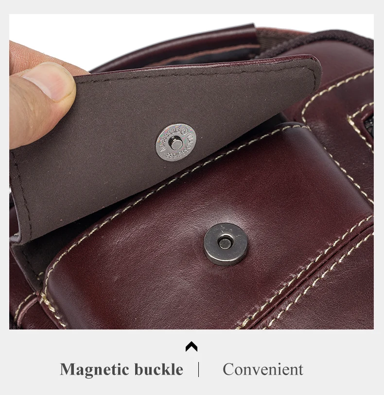 SCHLATUM 100% Genuine Leather Vintage Chest Bag For Men Shoulder Bag Casual Messenger Crossbody Bag
